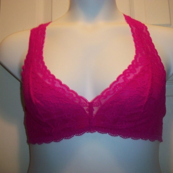 VICTORIA'S SECRET Lace T-Back Bralette Size Large - Picture 4 of 7